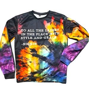 Biggie Quote longsleeve shirt “To All The Ladies”‎ NWOT no flaws